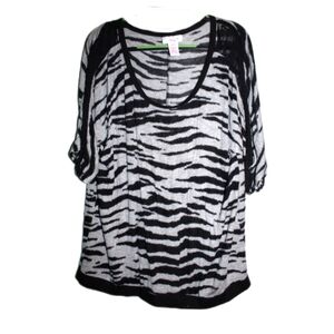 Women's Zebea Print Fringe Shirt
